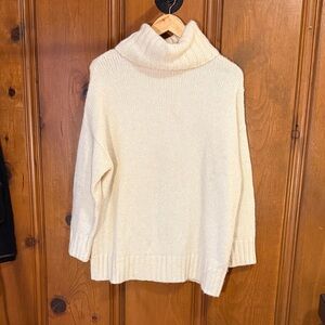 Jenni Kayne Cream Cowl Neck Sweater